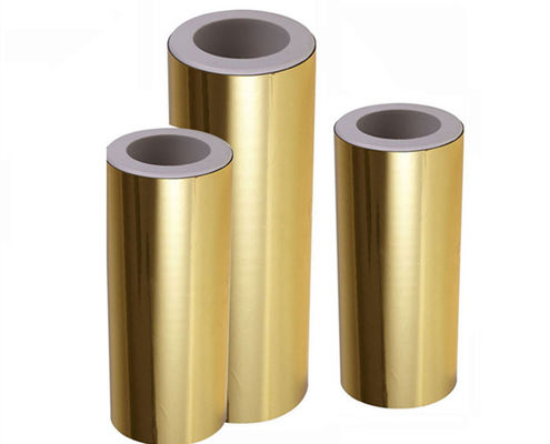 25mic Metallic Gloss Lamination Film Roll For Hot Lamination Package Cosmetics Box Packaging