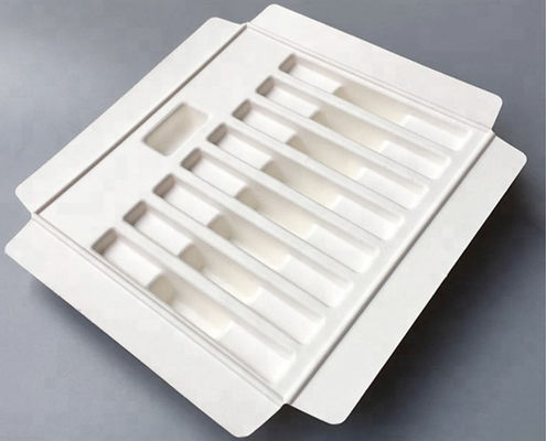 Eco Friendly Biodegradable Bamboo Bagasse Paper Pulp Moulded Packaging Trays