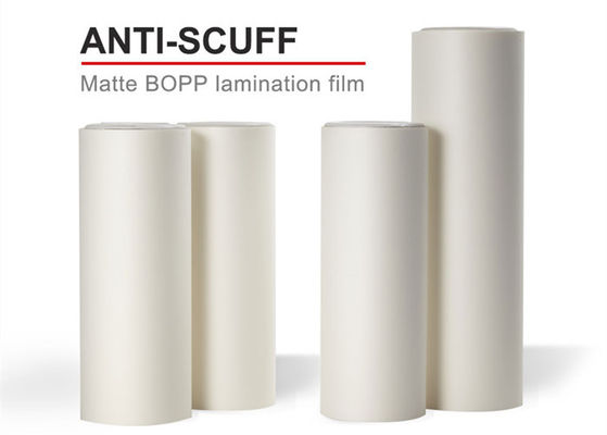 Good price 350mm 30mic Anti-Scuff Glossy BOPP Thermal Lamination Film For Printing And Packaging online