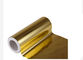 PET Metalized Polyester thermal Lamination Film Gold Sliver Finished 3000m