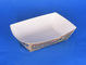 ODM Biodegradable Eco Friendly Food Trays Kraft Snack Container 131*91*50mm