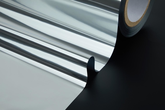 Good price Temperature Metallized Film with Laser-Etched Aluminum Texture and MSDS Certified Food-Safe PE Backing 3000-4000m Length online