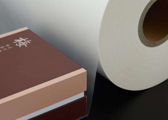 Good price 22mic Anti-Scratches & Silky Touch Laminating Film Rolls For Outer Packaging Lamination Machines online
