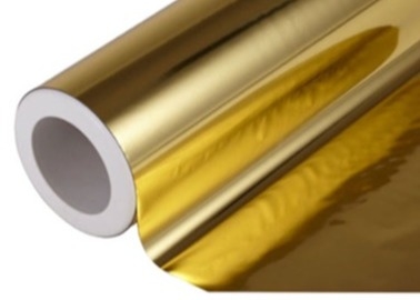 Good price High Reflectivity Nano-Metallic PET/Polyester Composite Film 3000m with Triple-Metal Surface Au/Ag/Bronze Width 310-1500mm SGS Certified ASTM E903 online