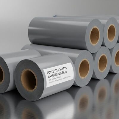 Good price Polyester Matte Lamination Film Rolls Heat Sealable Optional Ideal for Enhancing Print Appearance and Surface Protection online