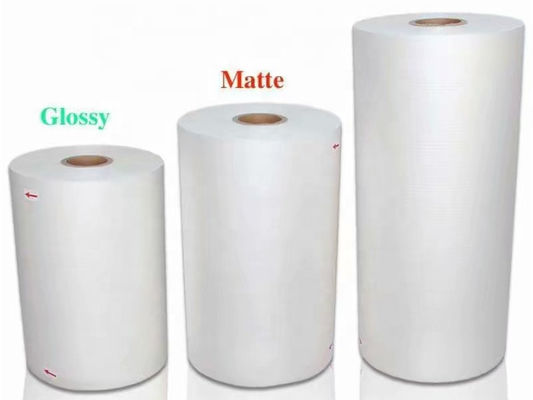 Good price 25 mic BOPP Matte Thermal Lamination Film For Paper Products Packaging 4000m online